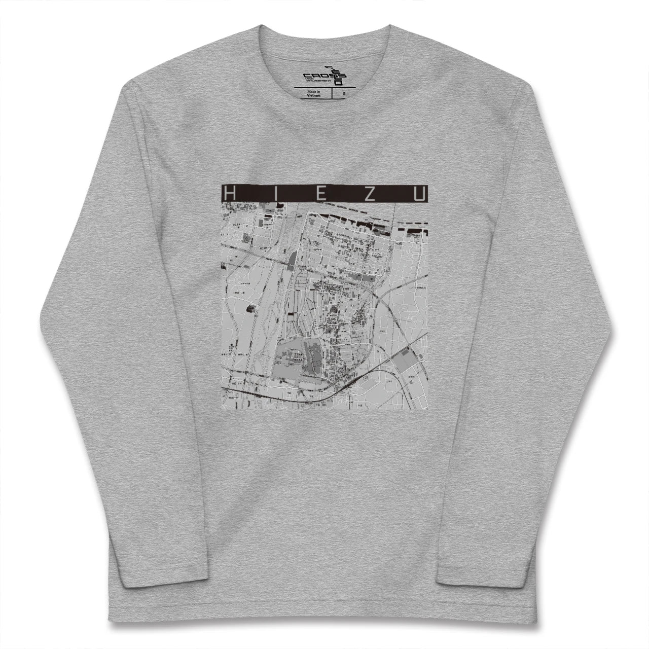 【日吉津(鳥取県)】地図柄ロングスリーブTシャツ