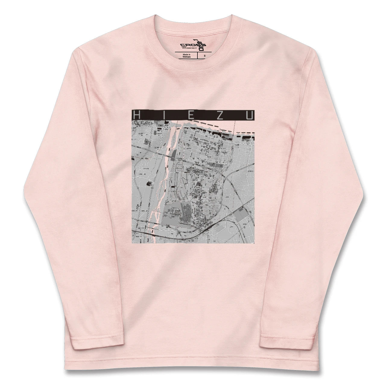 【日吉津(鳥取県)】地図柄ロングスリーブTシャツ