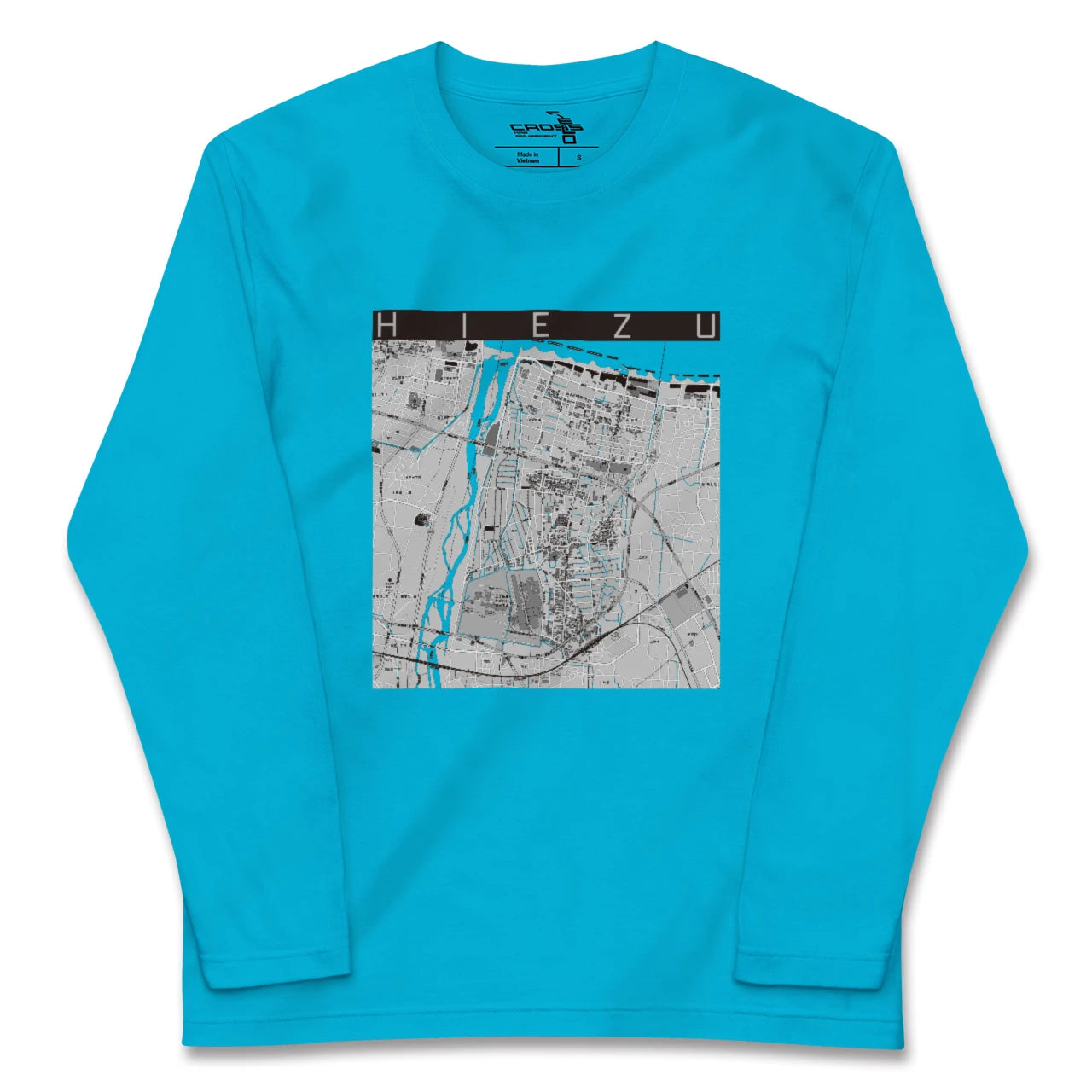 【日吉津(鳥取県)】地図柄ロングスリーブTシャツ
