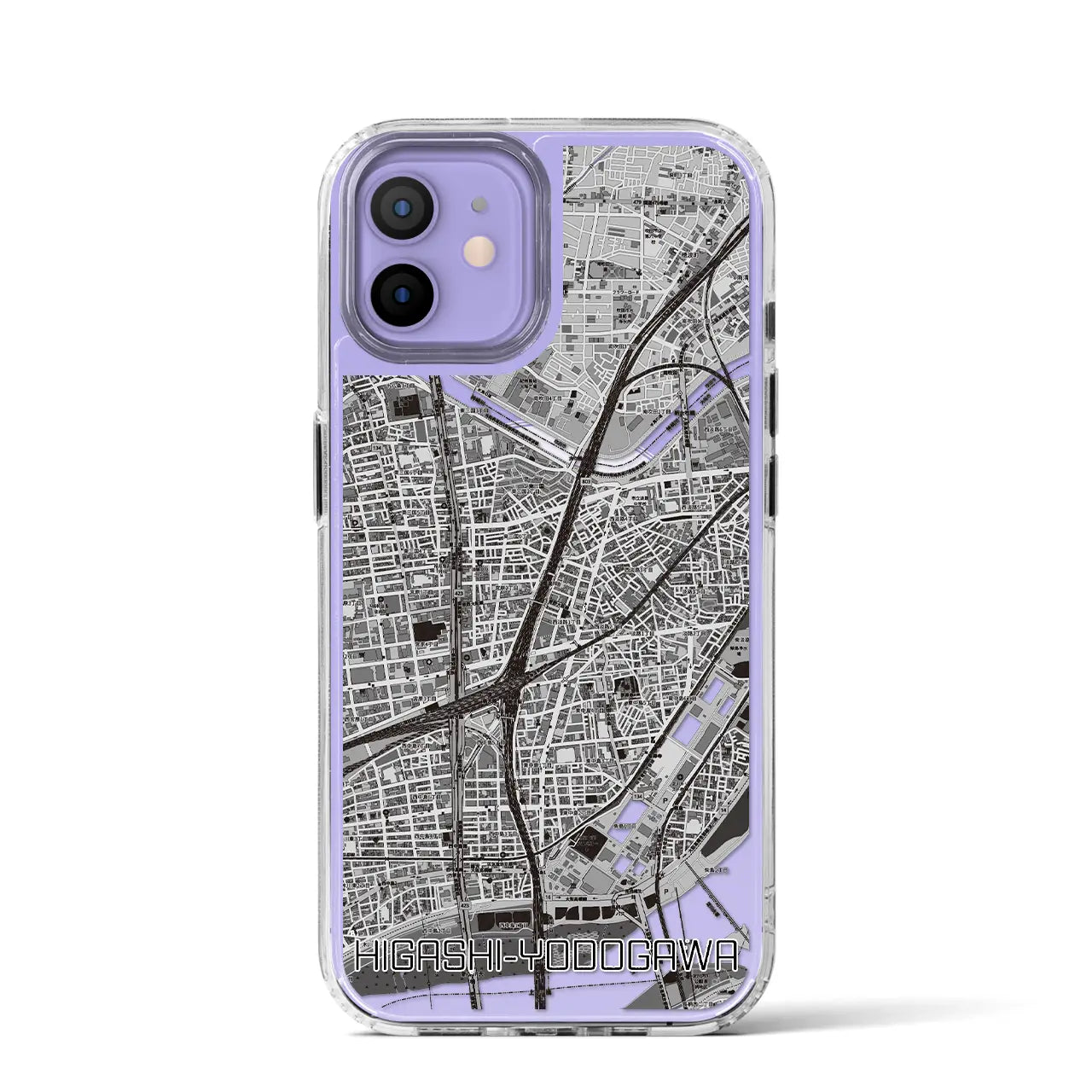 【東淀川(大阪府)】地図柄iPhoneケース(MagSafeタイプ)