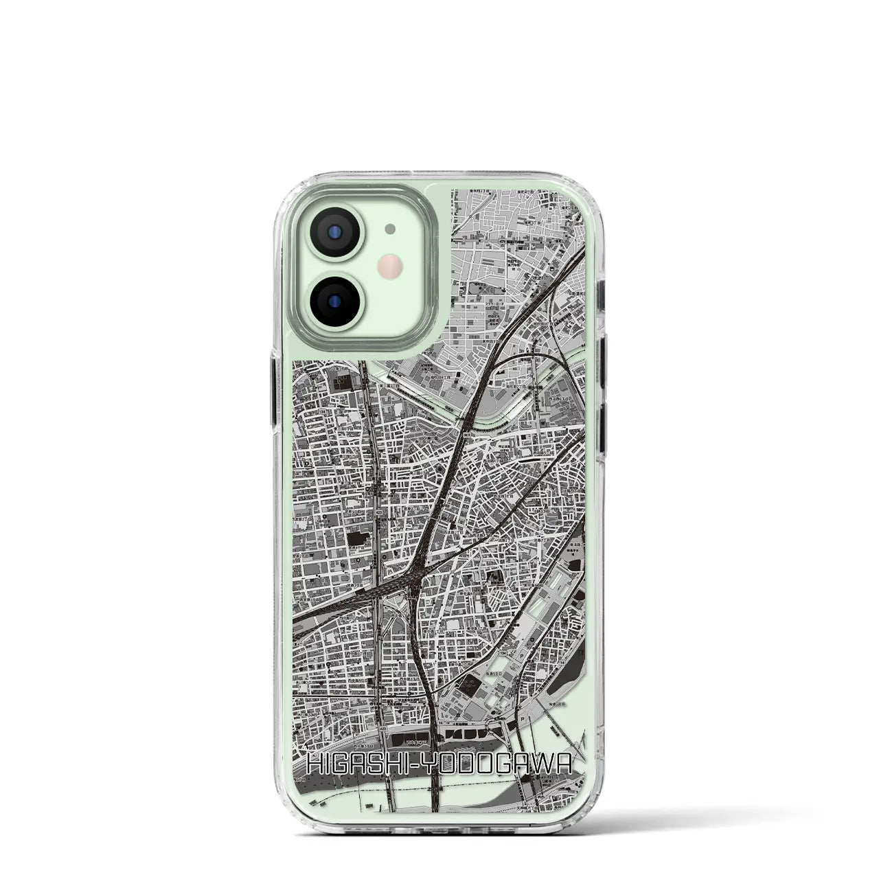 【東淀川(大阪府)】地図柄iPhoneケース(MagSafeタイプ)