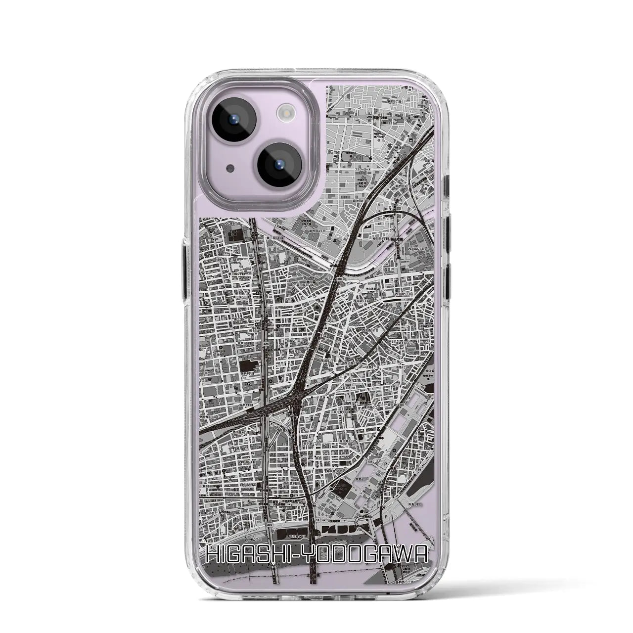 【東淀川(大阪府)】地図柄iPhoneケース(MagSafeタイプ)