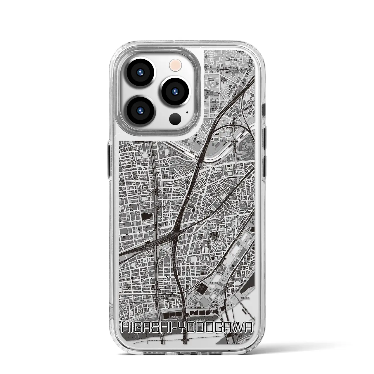 【東淀川(大阪府)】地図柄iPhoneケース(MagSafeタイプ)