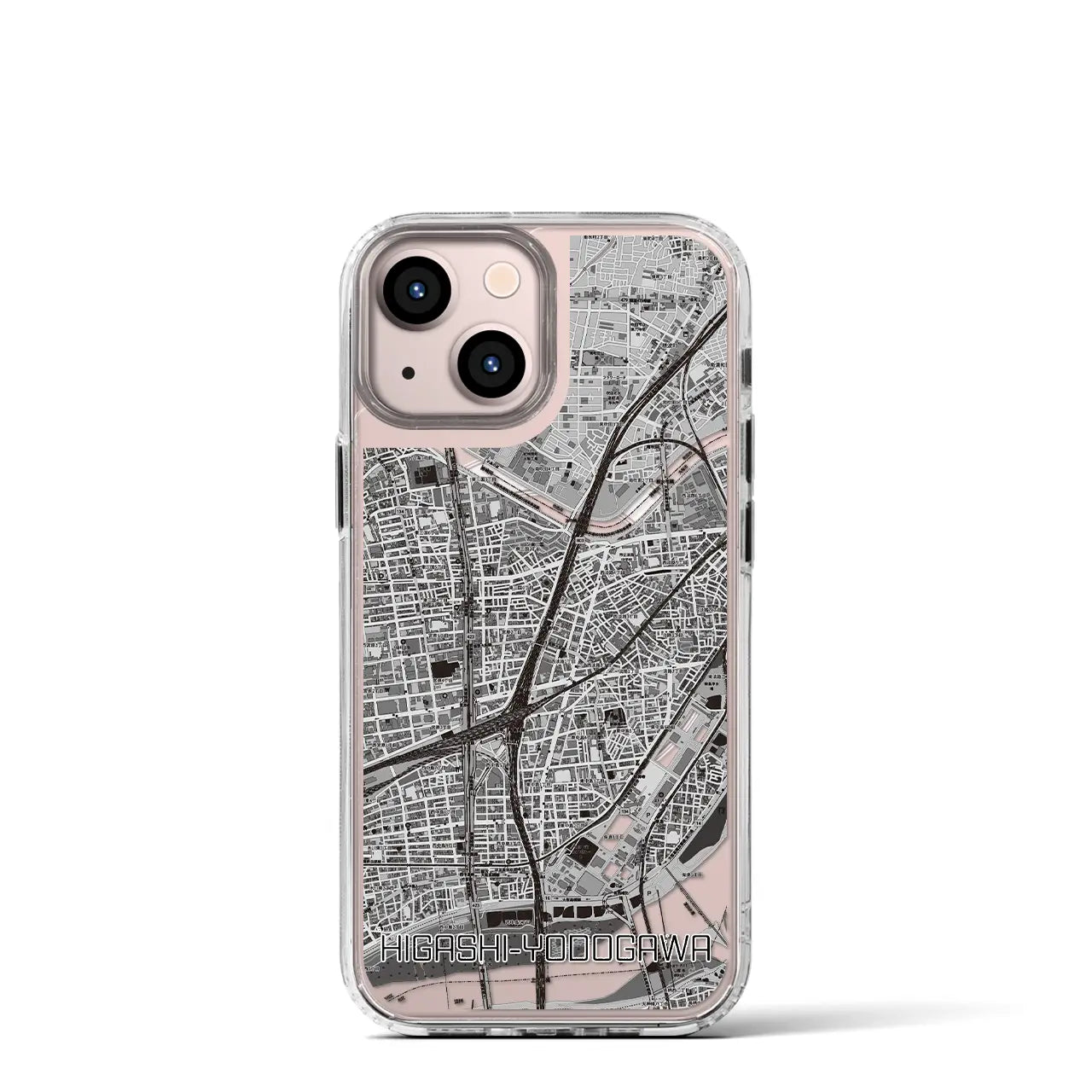 【東淀川(大阪府)】地図柄iPhoneケース(MagSafeタイプ)