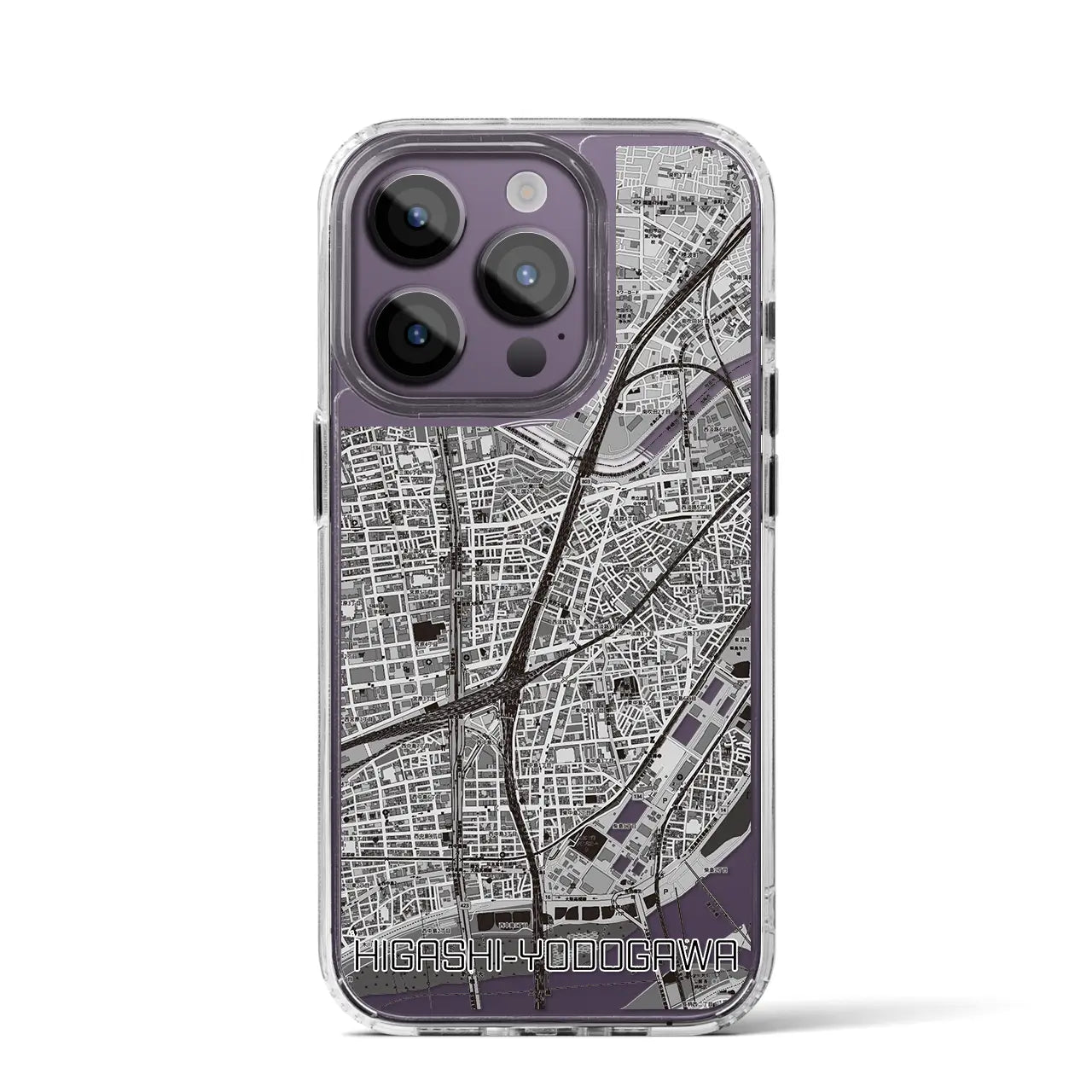 【東淀川(大阪府)】地図柄iPhoneケース(MagSafeタイプ)