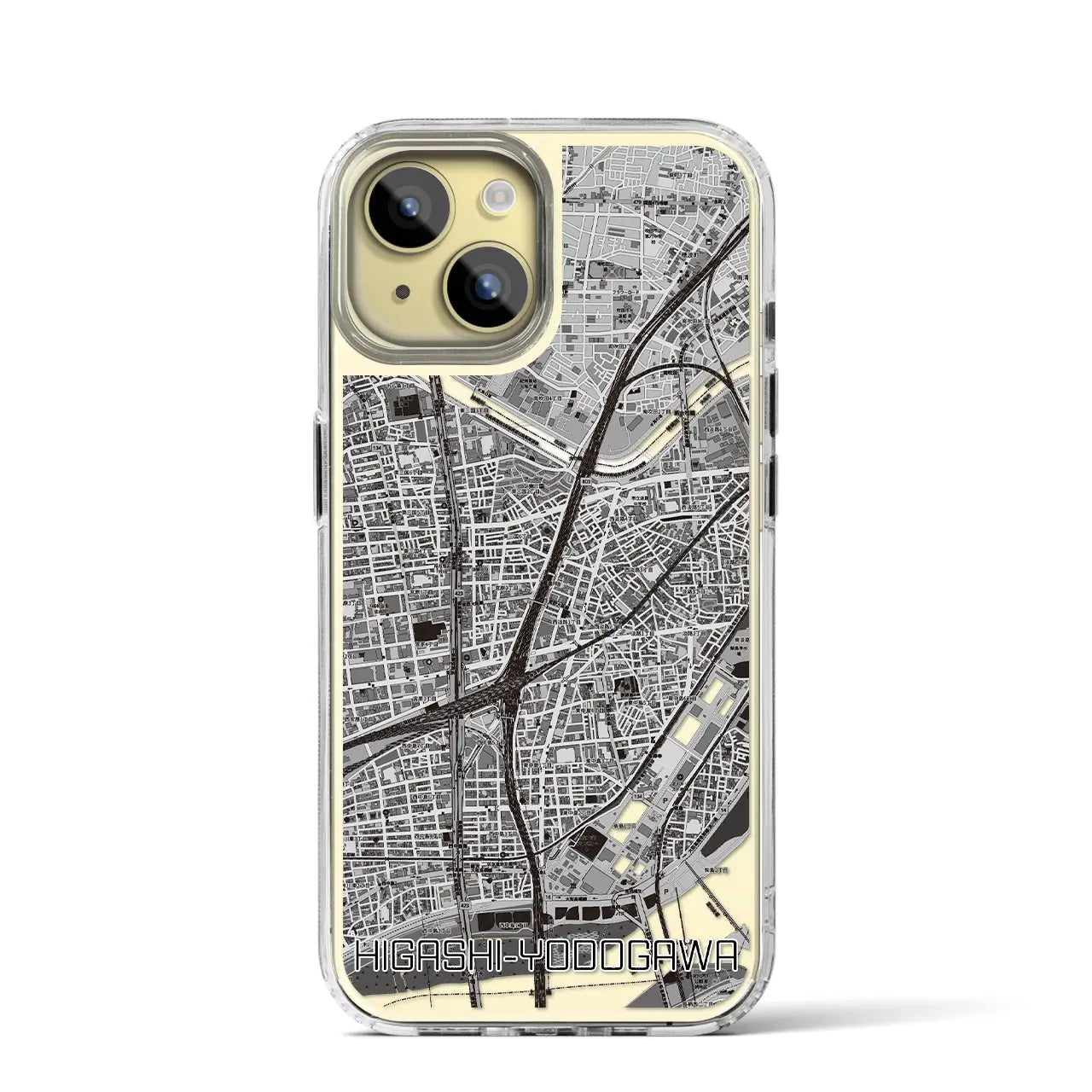 【東淀川(大阪府)】地図柄iPhoneケース(MagSafeタイプ)