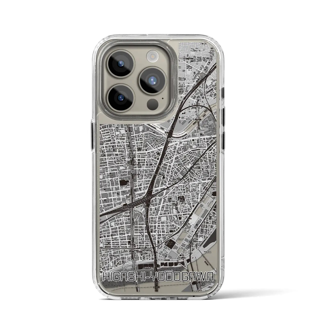 【東淀川(大阪府)】地図柄iPhoneケース(MagSafeタイプ)