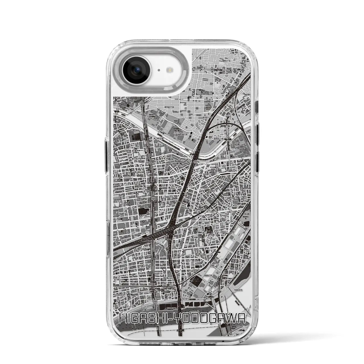 【東淀川(大阪府)】地図柄iPhoneケース(MagSafeタイプ)