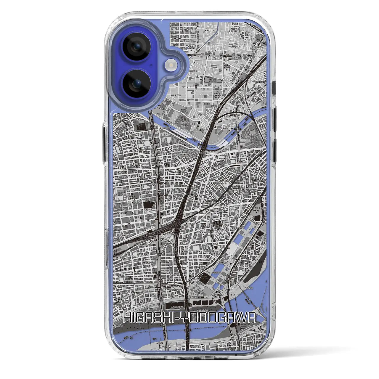 【東淀川(大阪府)】地図柄iPhoneケース(MagSafeタイプ)