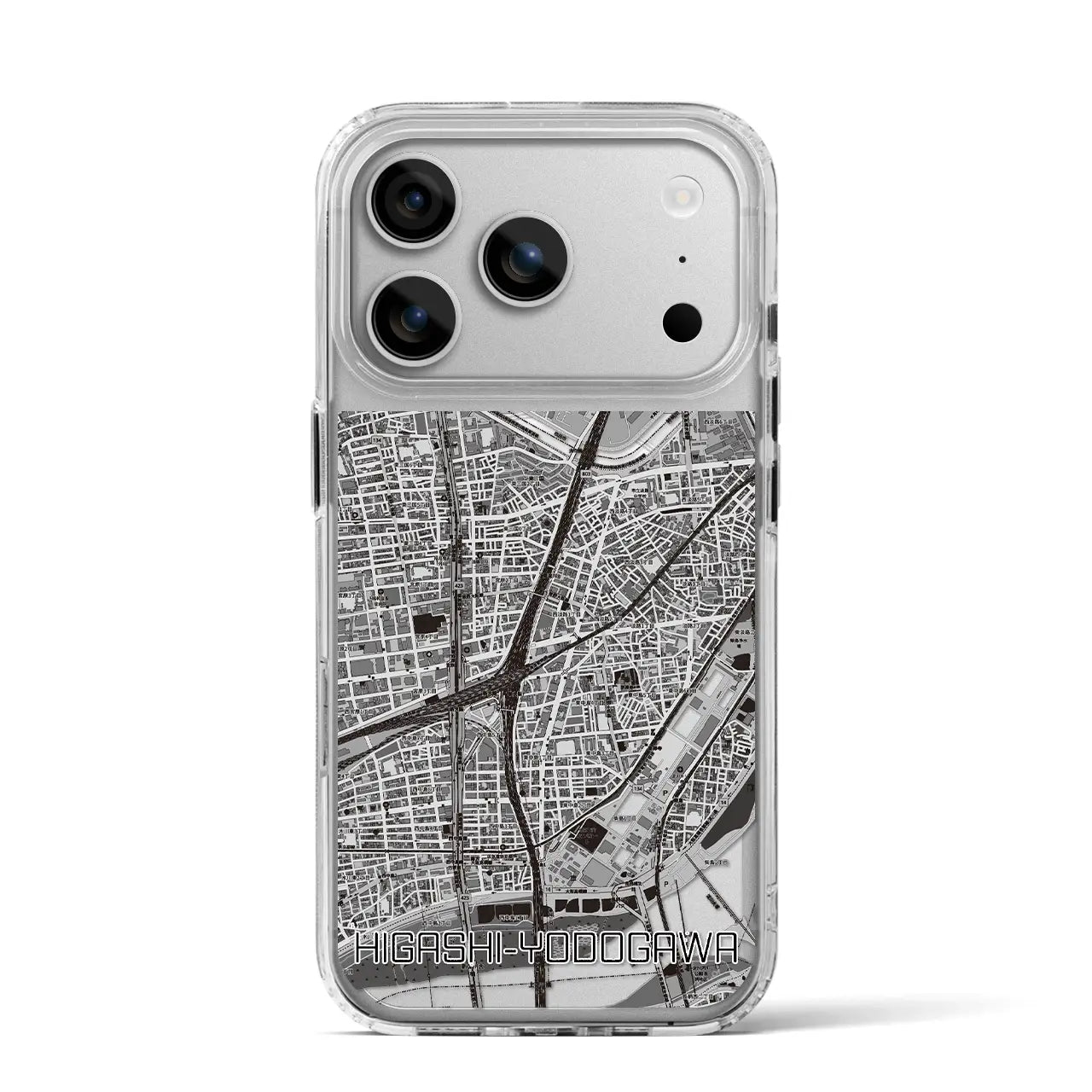 【東淀川(大阪府)】地図柄iPhoneケース(MagSafeタイプ)