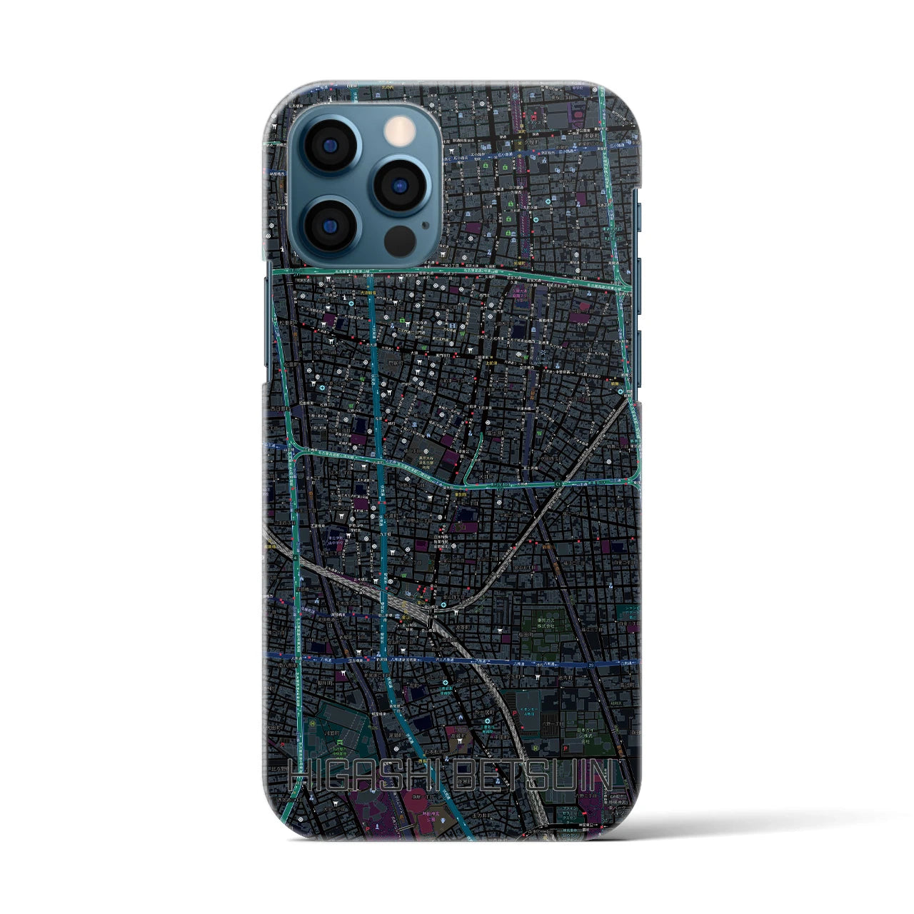 【東別院(愛知県)】地図柄iPhoneケース(バックカバータイプ)