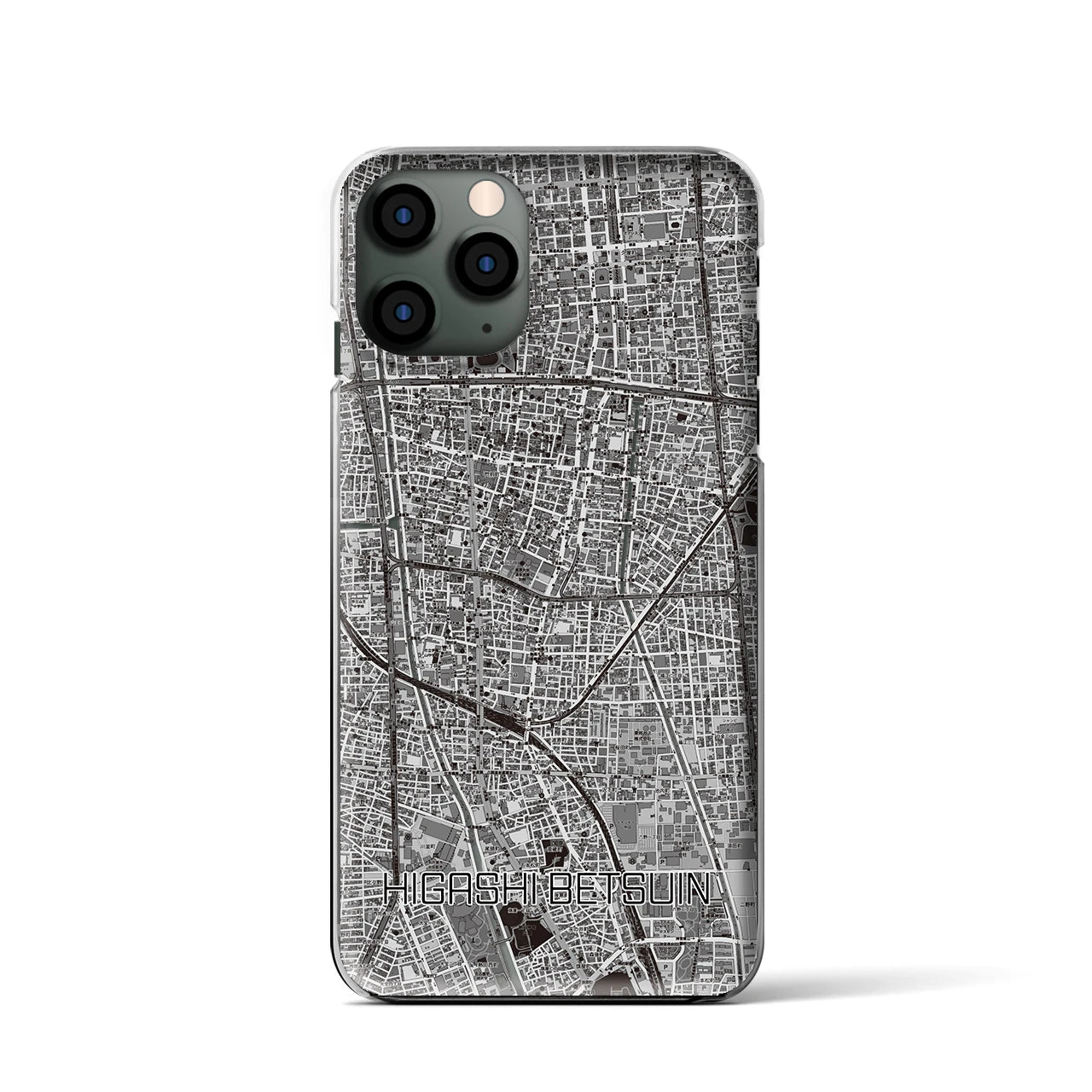 【東別院(愛知県)】地図柄iPhoneケース(クリアタイプ)