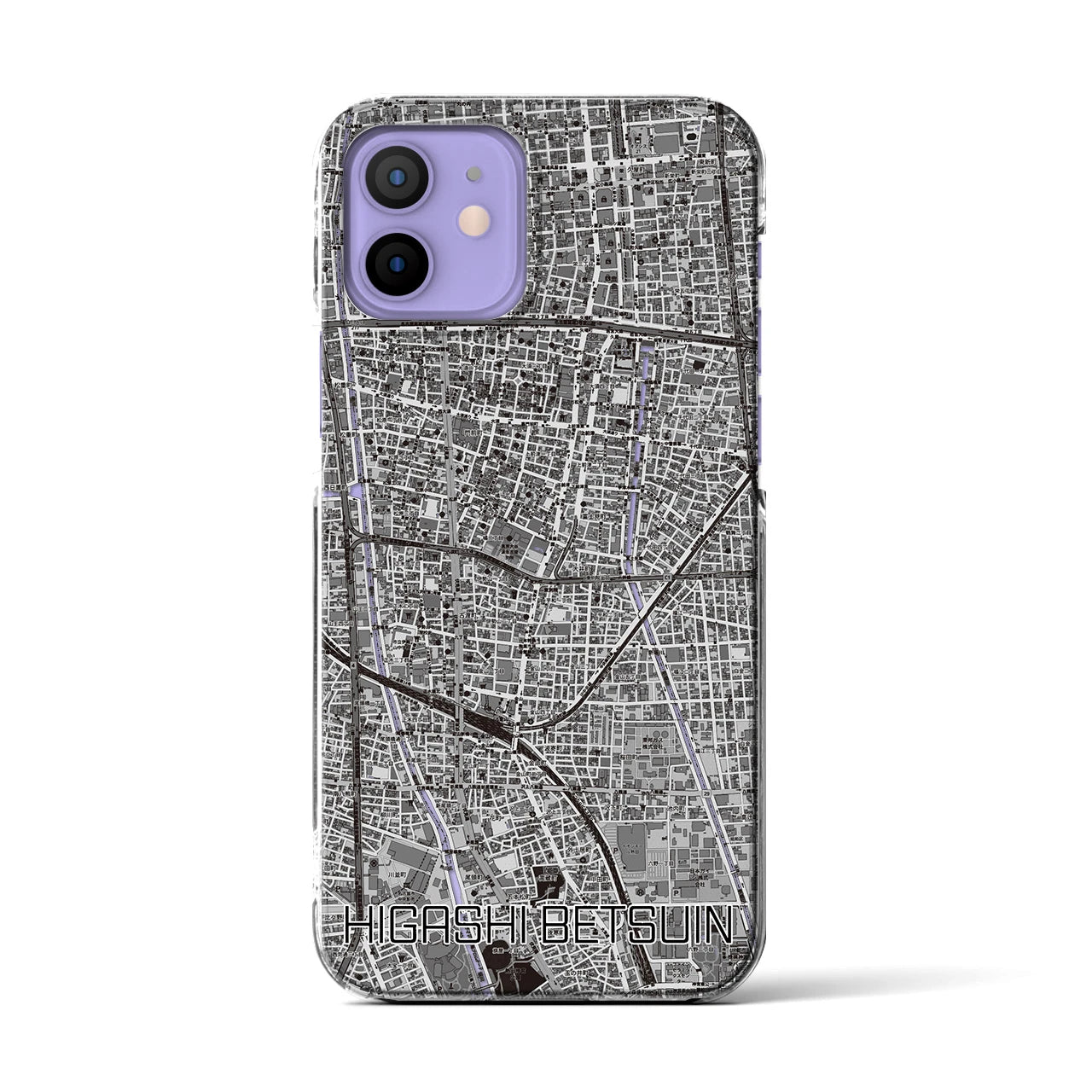 【東別院(愛知県)】地図柄iPhoneケース(クリアタイプ)