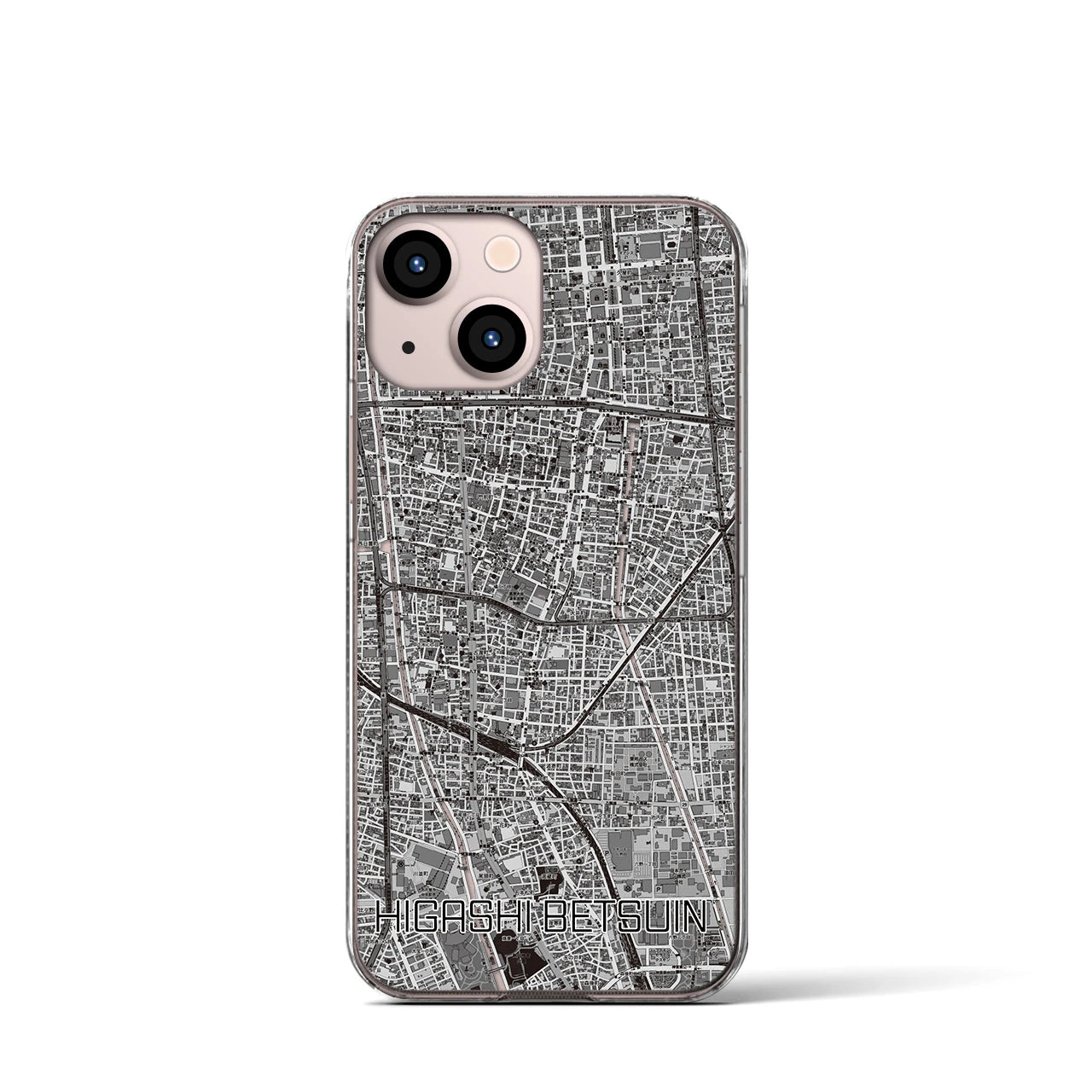 【東別院(愛知県)】地図柄iPhoneケース(クリアタイプ)