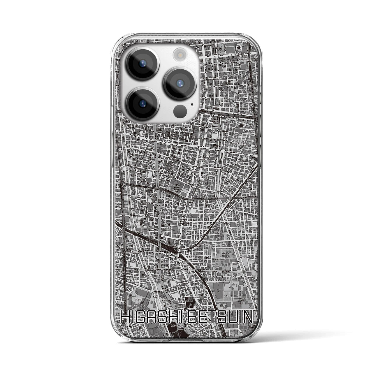 【東別院(愛知県)】地図柄iPhoneケース(クリアタイプ)