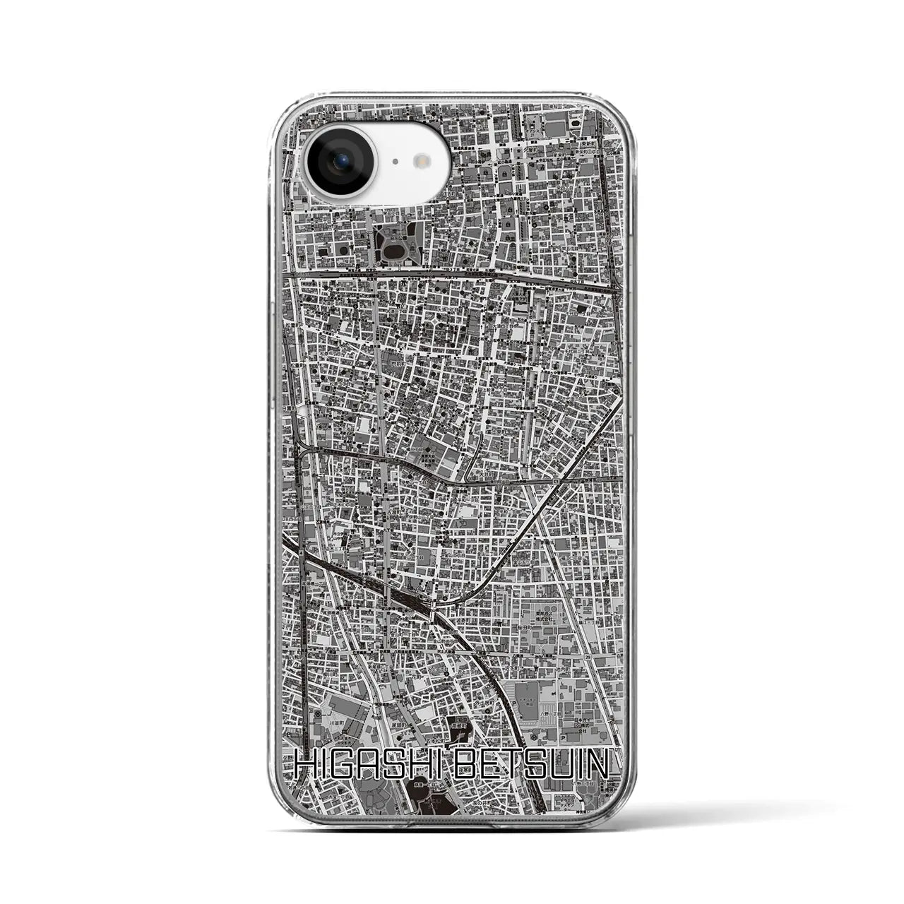 【東別院(愛知県)】地図柄iPhoneケース(クリアタイプ)