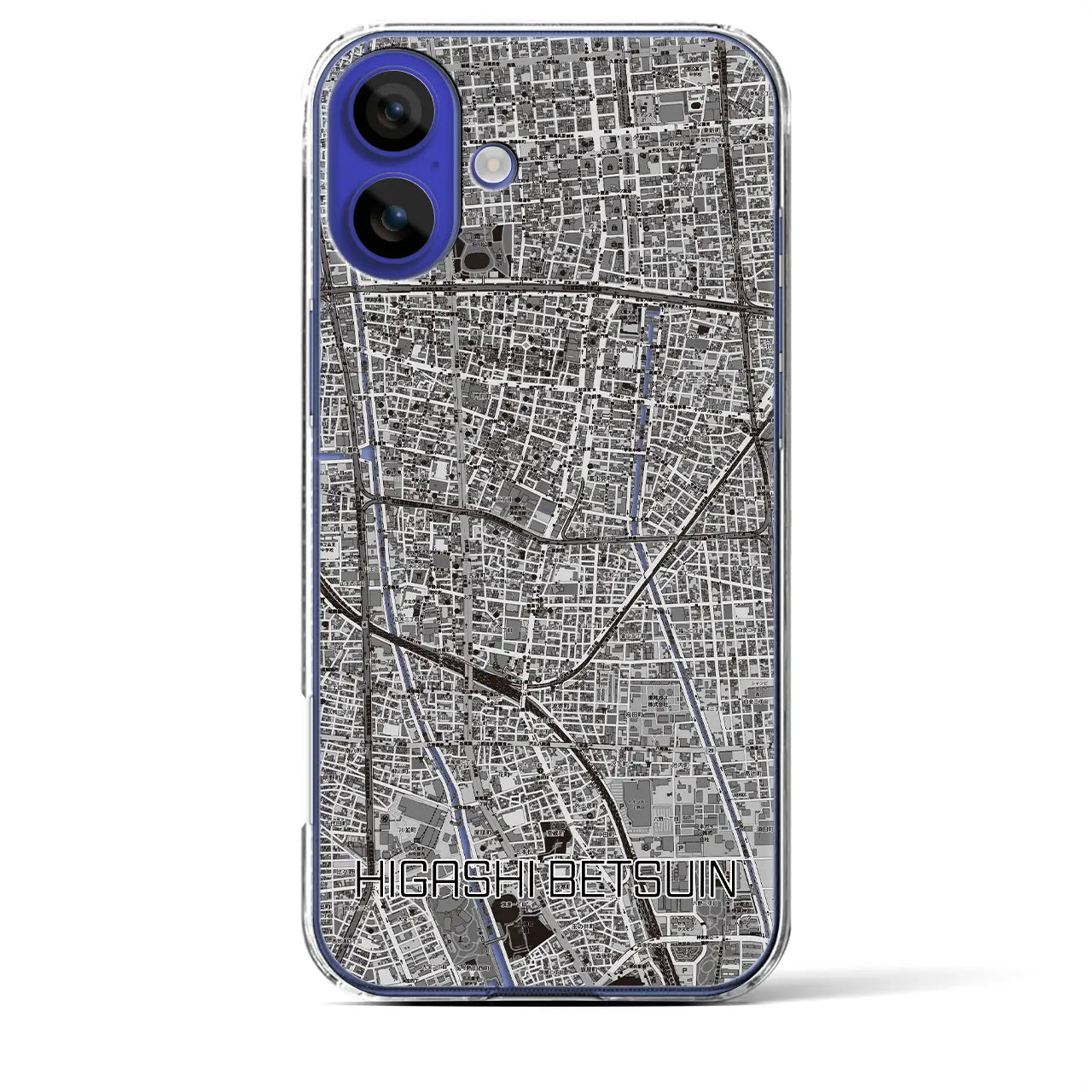 【東別院(愛知県)】地図柄iPhoneケース(クリアタイプ)