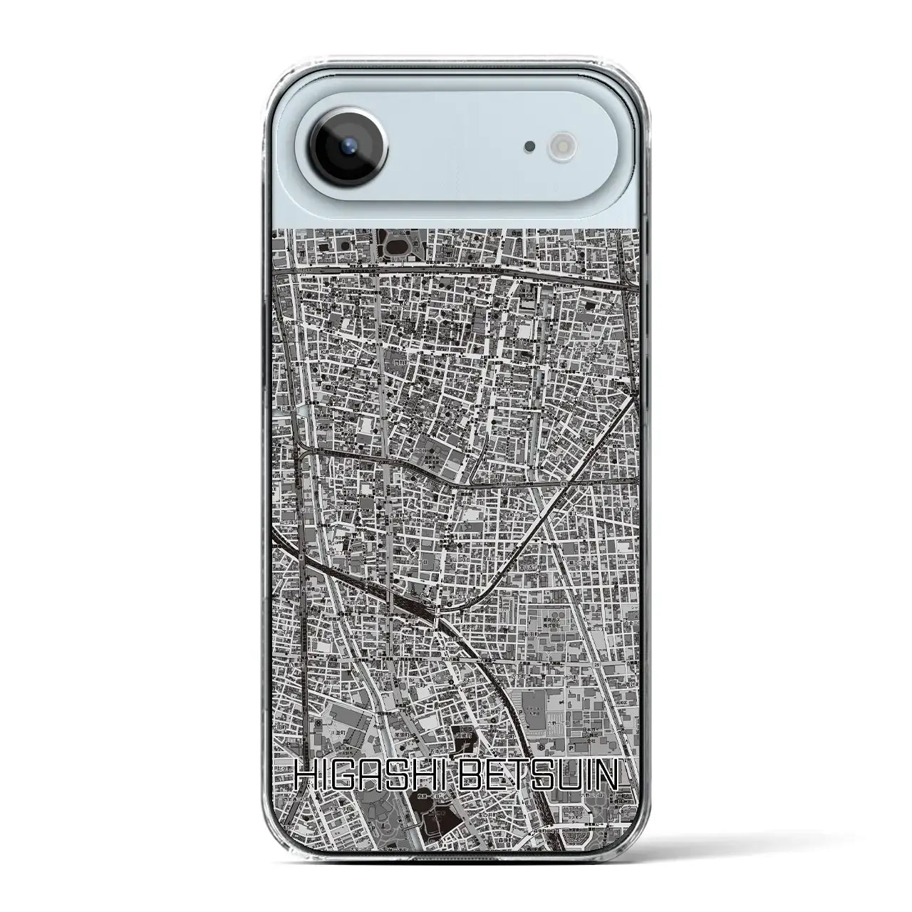 【東別院(愛知県)】地図柄iPhoneケース(クリアタイプ)