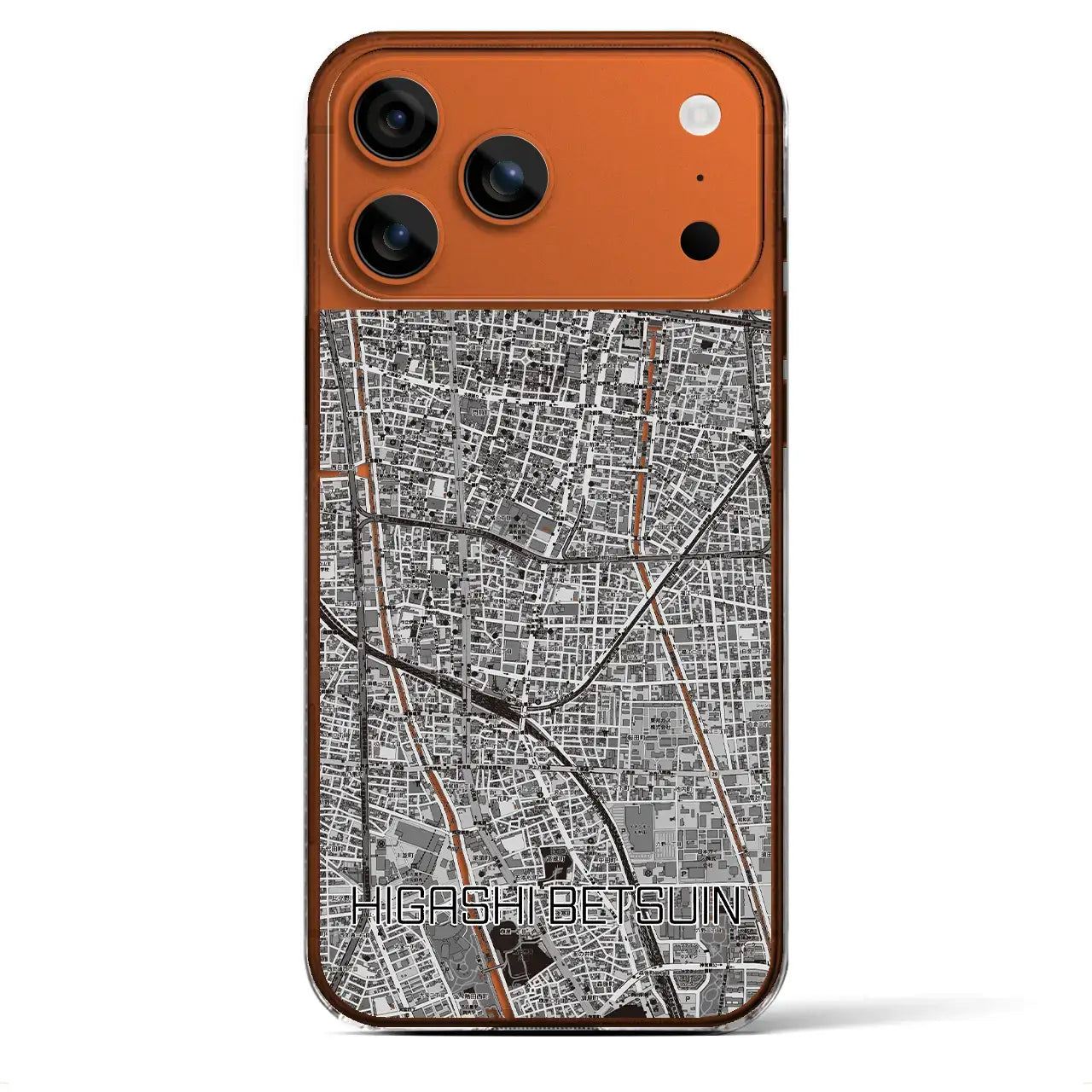 【東別院(愛知県)】地図柄iPhoneケース(クリアタイプ)