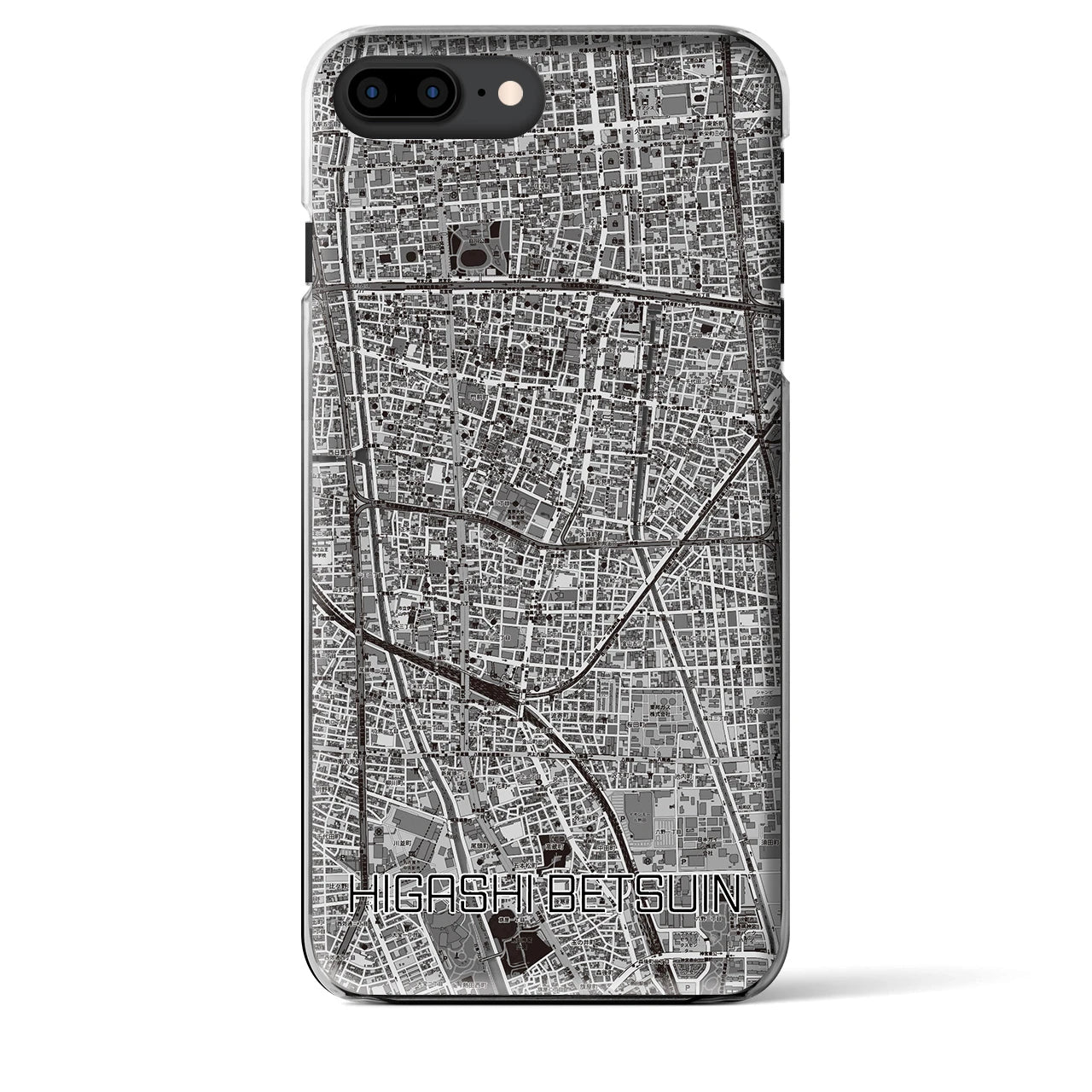 【東別院(愛知県)】地図柄iPhoneケース(クリアタイプ)