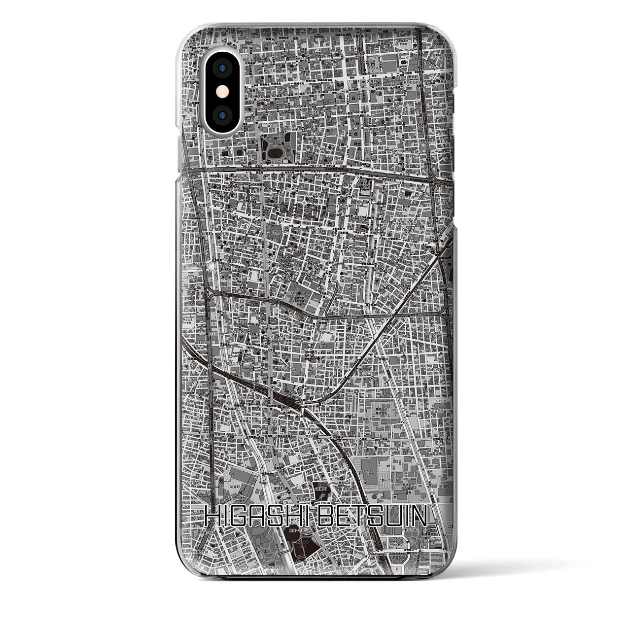 【東別院(愛知県)】地図柄iPhoneケース(クリアタイプ)