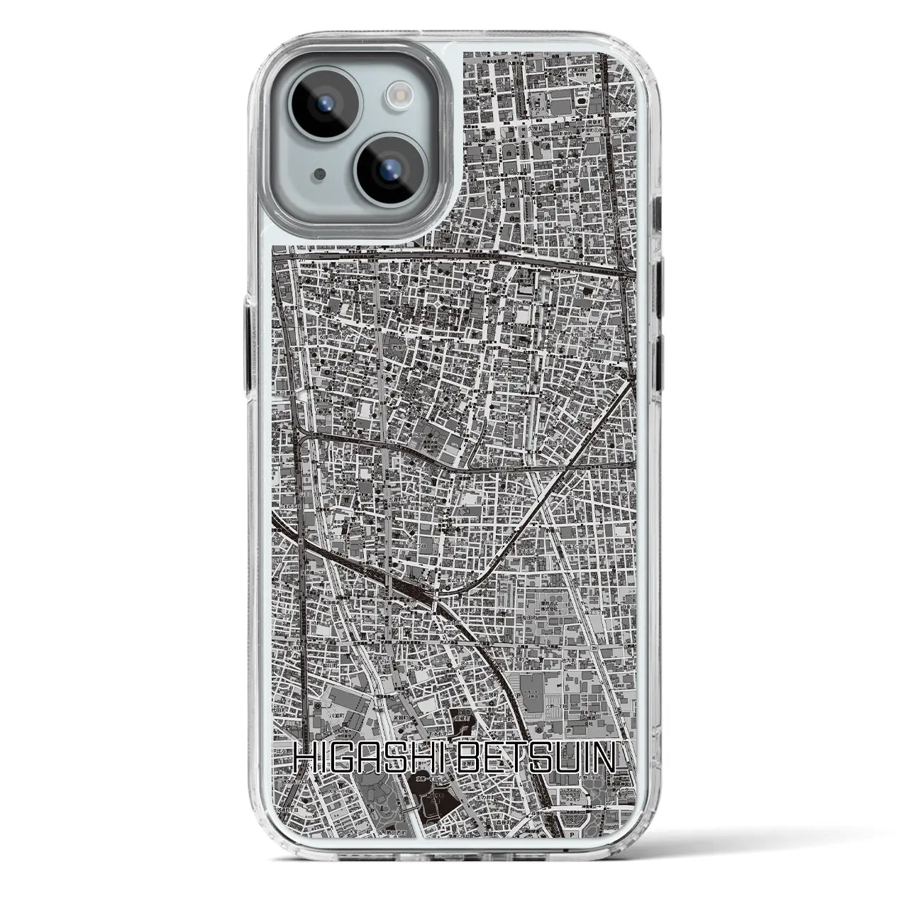 【東別院(愛知県)】地図柄iPhoneケース(MagSafeタイプ)
