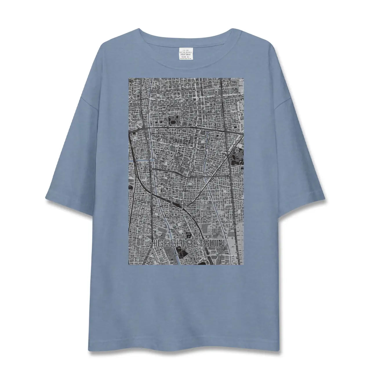 【東別院(愛知県)】地図柄ビッグシルエットTシャツ