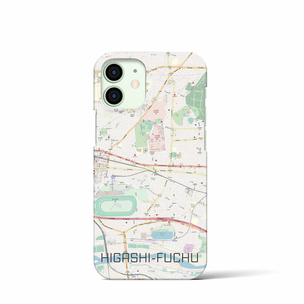 【東府中(東京都)】地図柄iPhoneケース(バックカバータイプ)