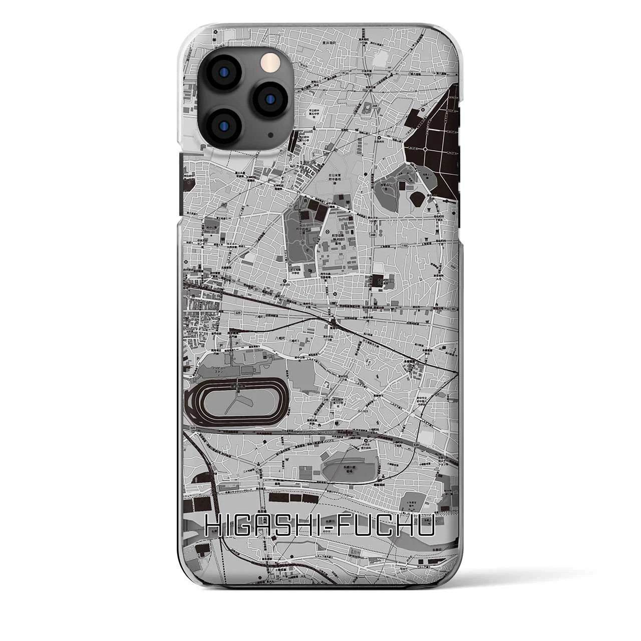 【東府中(東京都)】地図柄iPhoneケース(クリアタイプ)