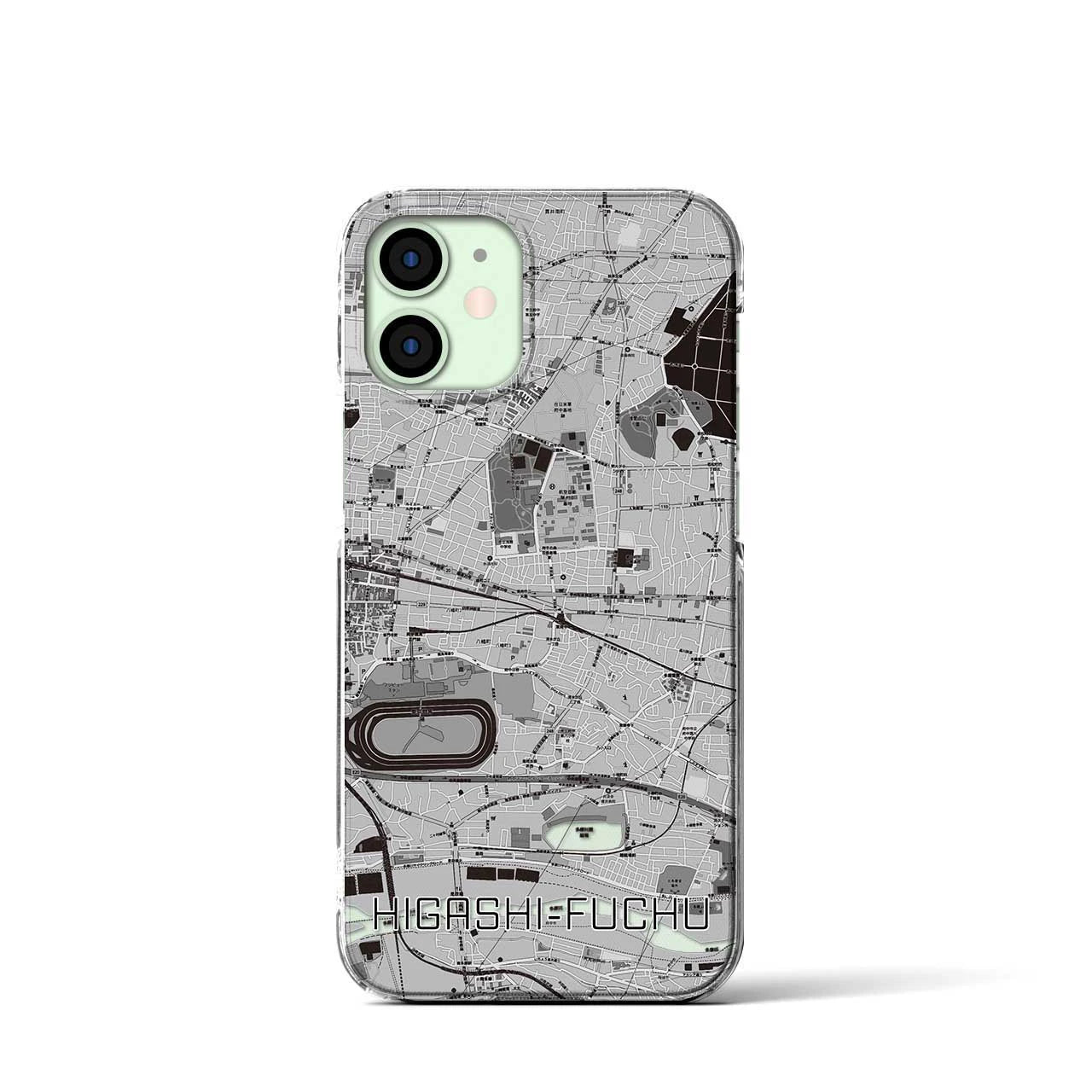 【東府中(東京都)】地図柄iPhoneケース(クリアタイプ)