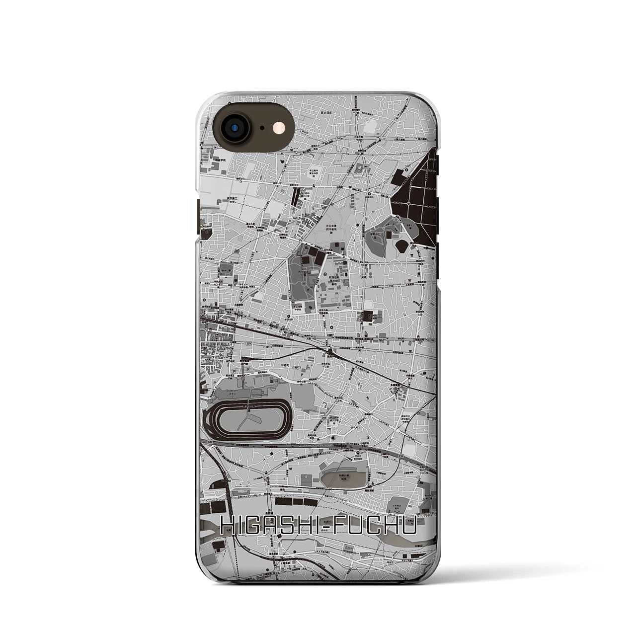 【東府中(東京都)】地図柄iPhoneケース(クリアタイプ)