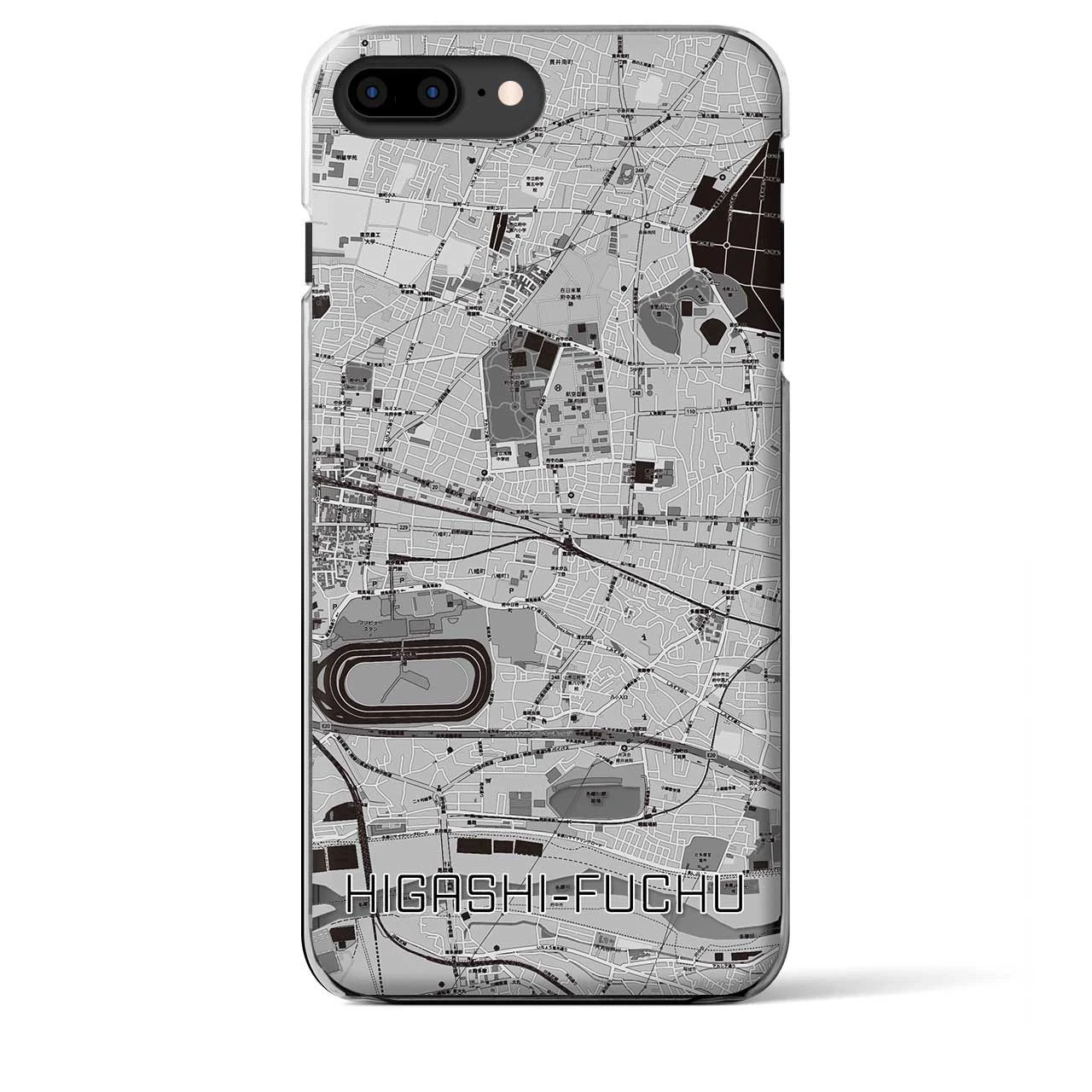 【東府中(東京都)】地図柄iPhoneケース(クリアタイプ)