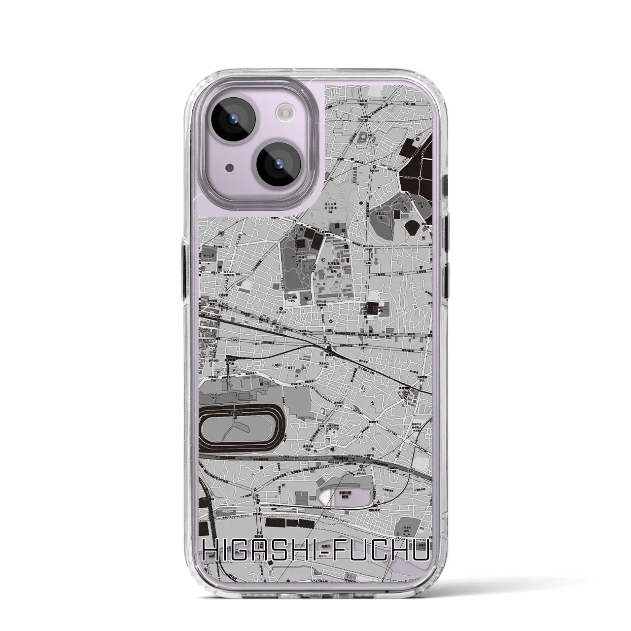 【東府中(東京都)】地図柄iPhoneケース(MagSafeタイプ)