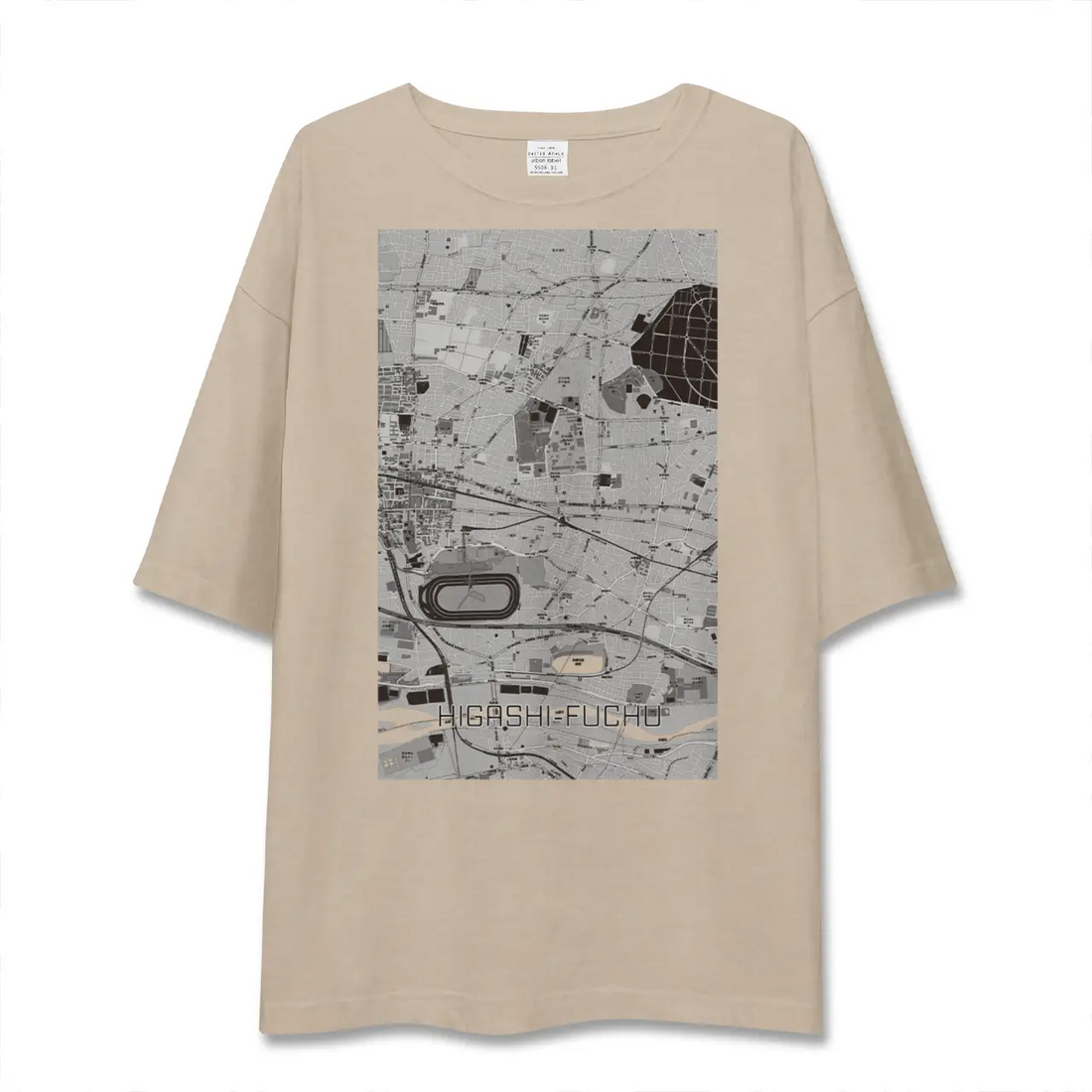 【東府中(東京都)】地図柄ビッグシルエットTシャツ
