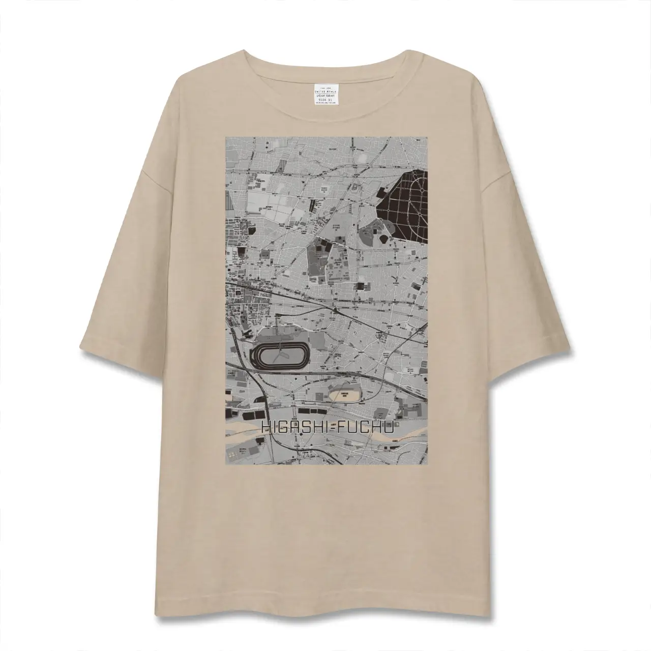 【東府中(東京都)】地図柄ビッグシルエットTシャツ