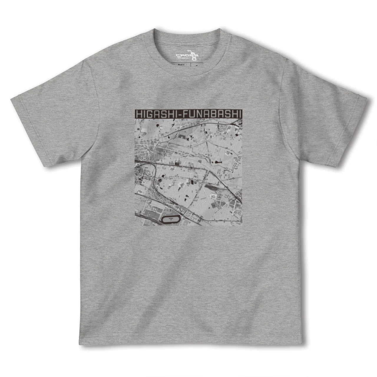 【東船橋(千葉県)】地図柄ヘビーウェイトTシャツ
