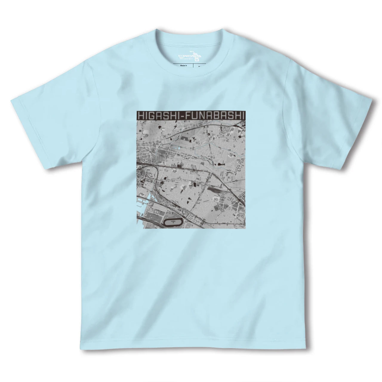 【東船橋(千葉県)】地図柄ヘビーウェイトTシャツ