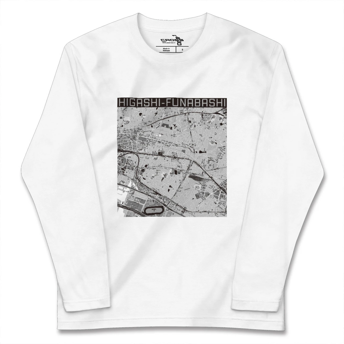 【東船橋(千葉県)】地図柄ロングスリーブTシャツ