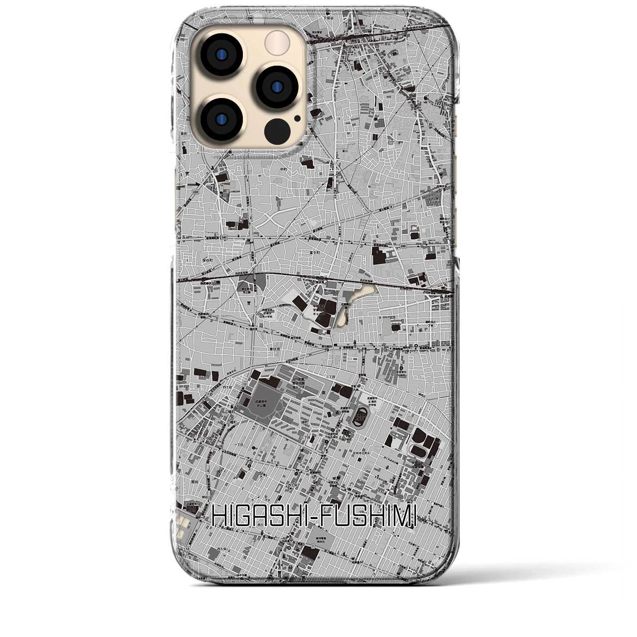 【東伏見(東京都)】地図柄iPhoneケース(クリアタイプ)