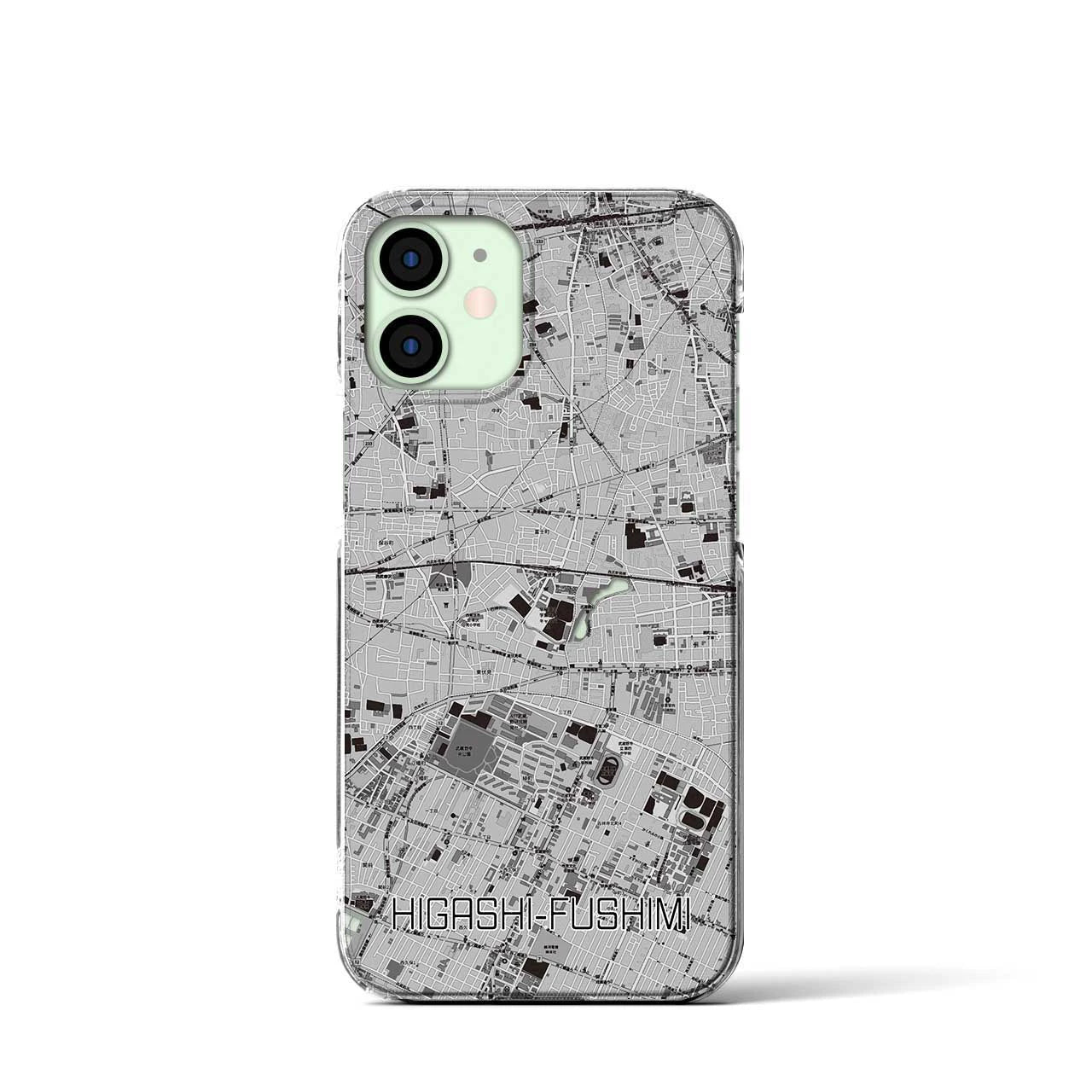 【東伏見(東京都)】地図柄iPhoneケース(クリアタイプ)