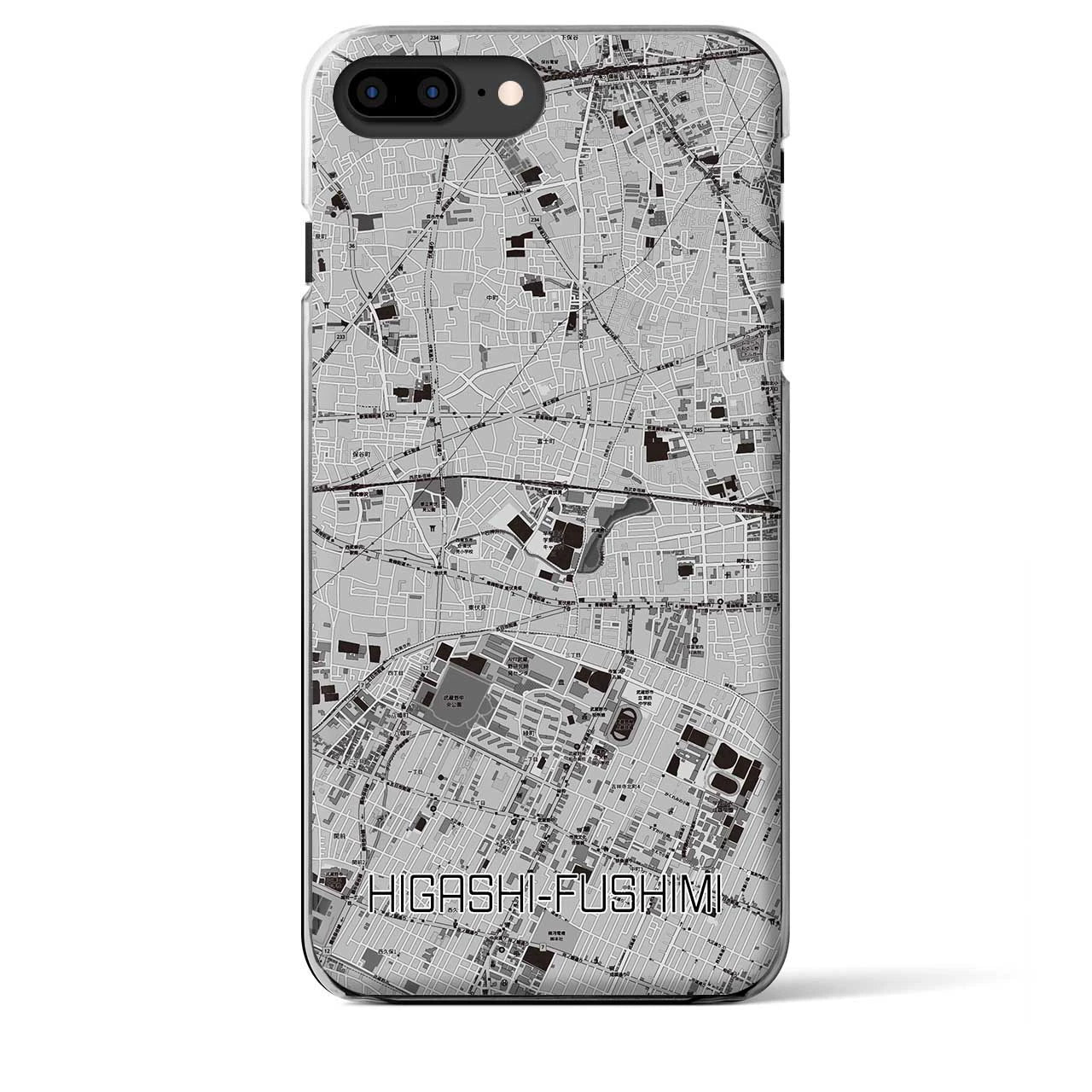 【東伏見(東京都)】地図柄iPhoneケース(クリアタイプ)