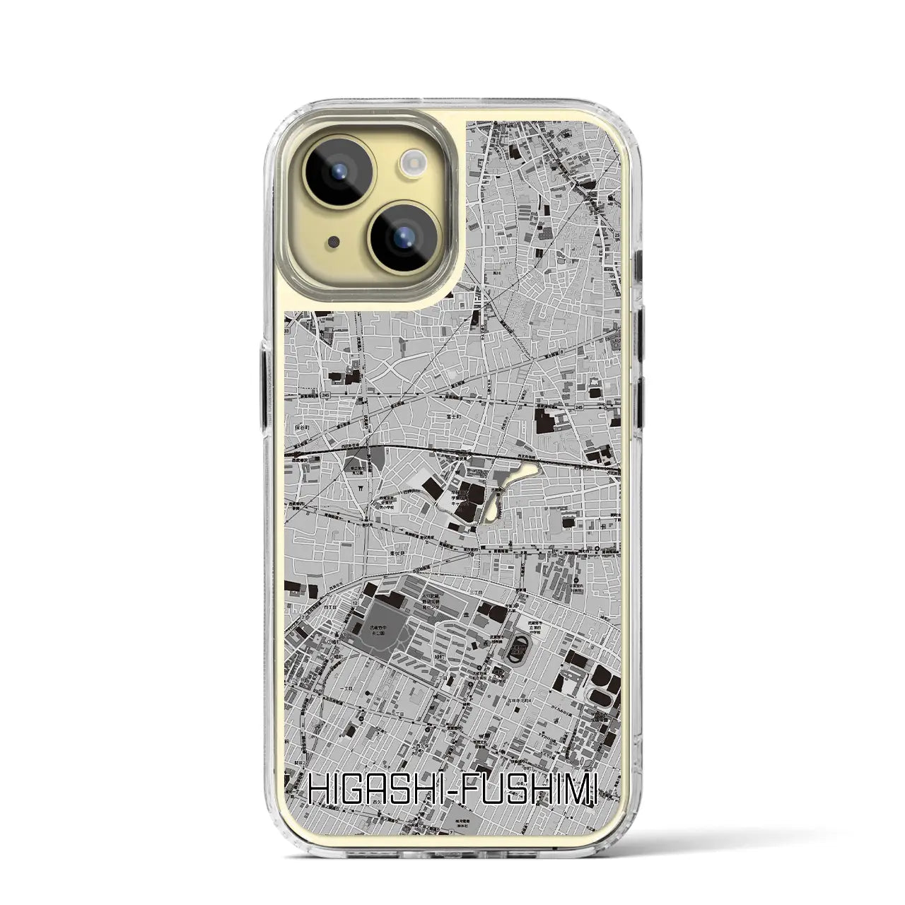 【東伏見(東京都)】地図柄iPhoneケース(MagSafeタイプ)