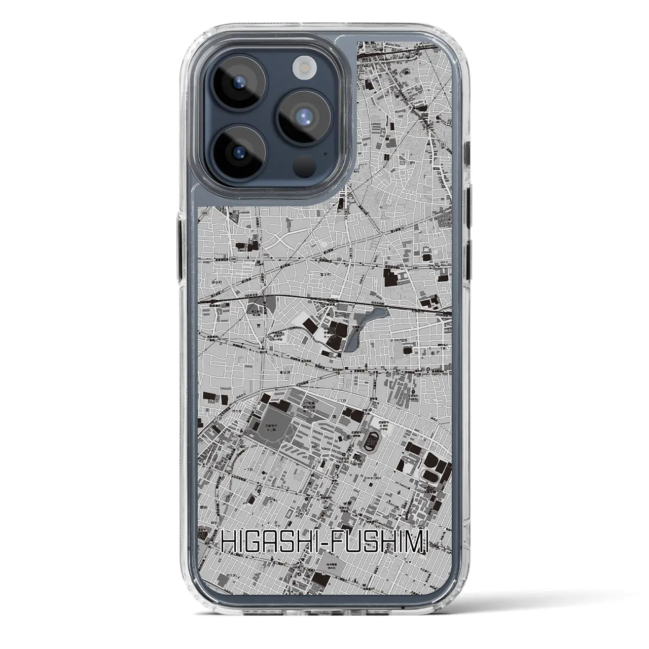 【東伏見(東京都)】地図柄iPhoneケース(MagSafeタイプ)