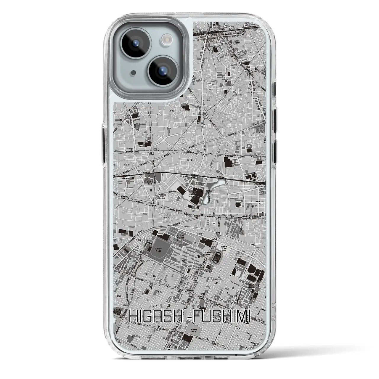 【東伏見(東京都)】地図柄iPhoneケース(MagSafeタイプ)