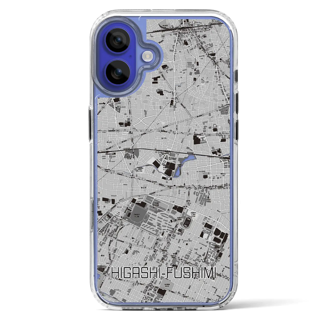 【東伏見(東京都)】地図柄iPhoneケース(MagSafeタイプ)