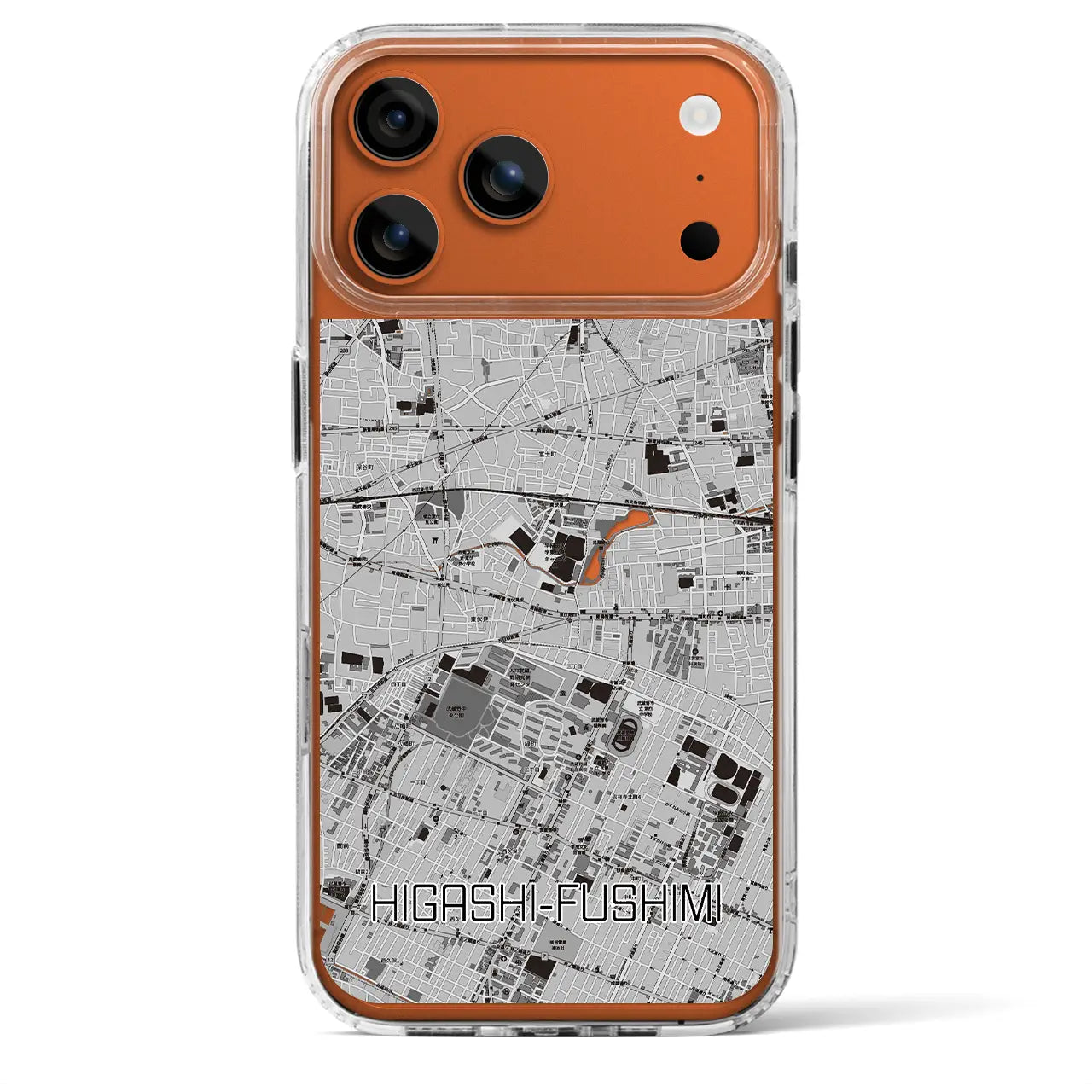 【東伏見(東京都)】地図柄iPhoneケース(MagSafeタイプ)