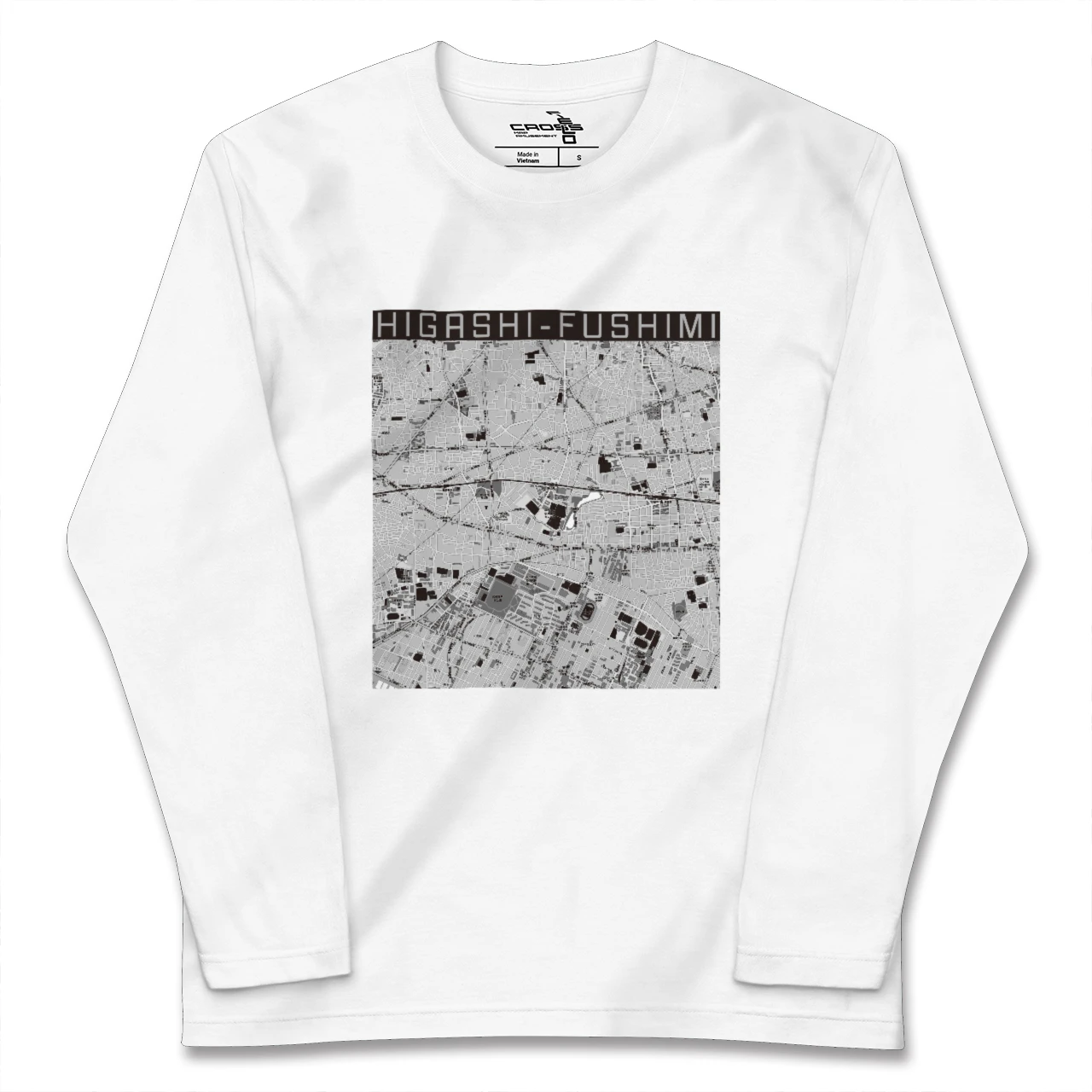 【東伏見(東京都)】地図柄ロングスリーブTシャツ