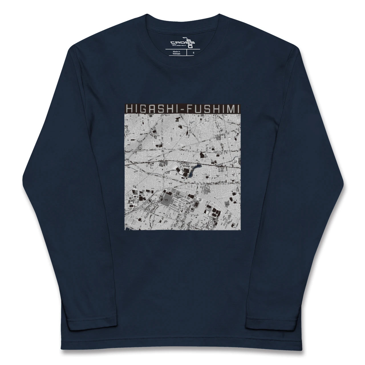 【東伏見(東京都)】地図柄ロングスリーブTシャツ