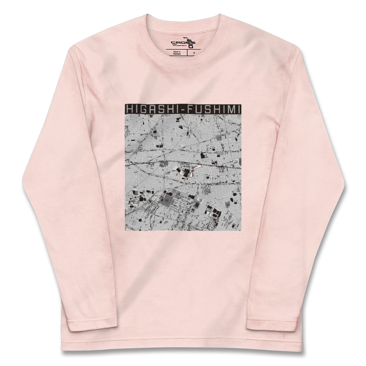 【東伏見(東京都)】地図柄ロングスリーブTシャツ
