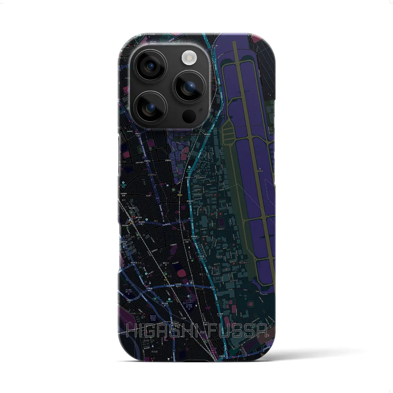 【東福生(東京都)】地図柄iPhoneケース(バックカバータイプ)